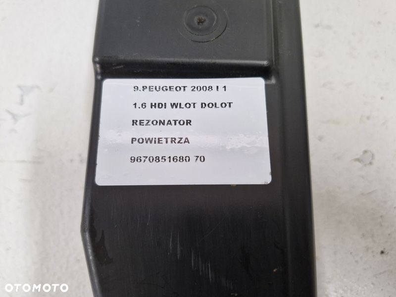 PEUGEOT 2008 1 I 1.6 HDI WLOT DOLOT REZONATOR POWIETRZA 9670851680 - 4