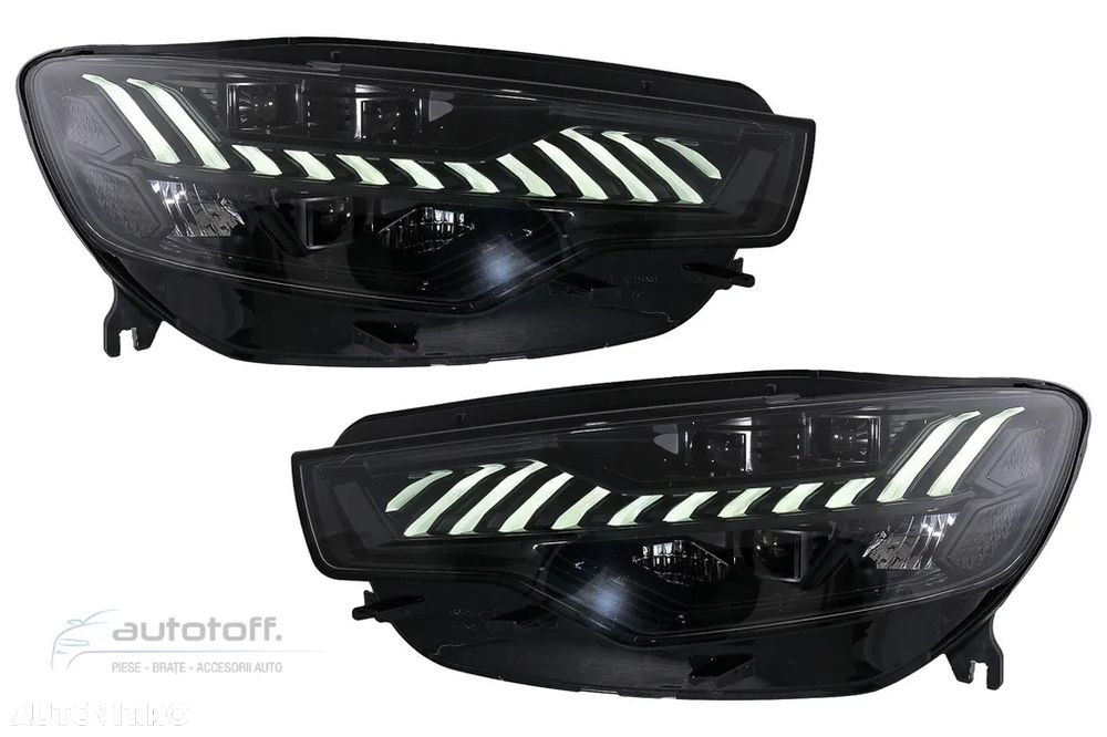 Faruri LED compatibile cu Audi A6 C7 4G (2011-2014) Facelift Design conversie Xenon la LED - 1