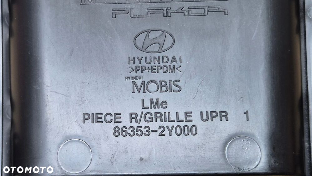 Zaślepka Nakładka Atrapy przedniej pasa Hyundai ix35 OE 86353-2Y000 NOWA ! - 9