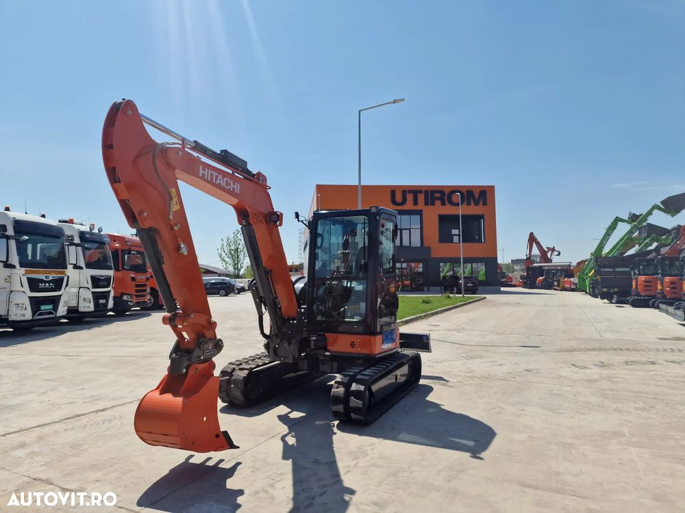 Hitachi ZX48, 5 tone, NOU, CUPLA RAPIDA+3 CUPE noi, Aer conditionat, Instalatia picon pe bratele de excavare, Computer de bord, produs in JAPONIA, posibilitate leasing 5 ani-PROMOTIE 54.500 EUR+Tva - 15