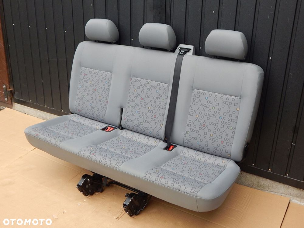 vw t5 caravelle fotel kanapa ławka trójka 3 rząd tył ox - 2