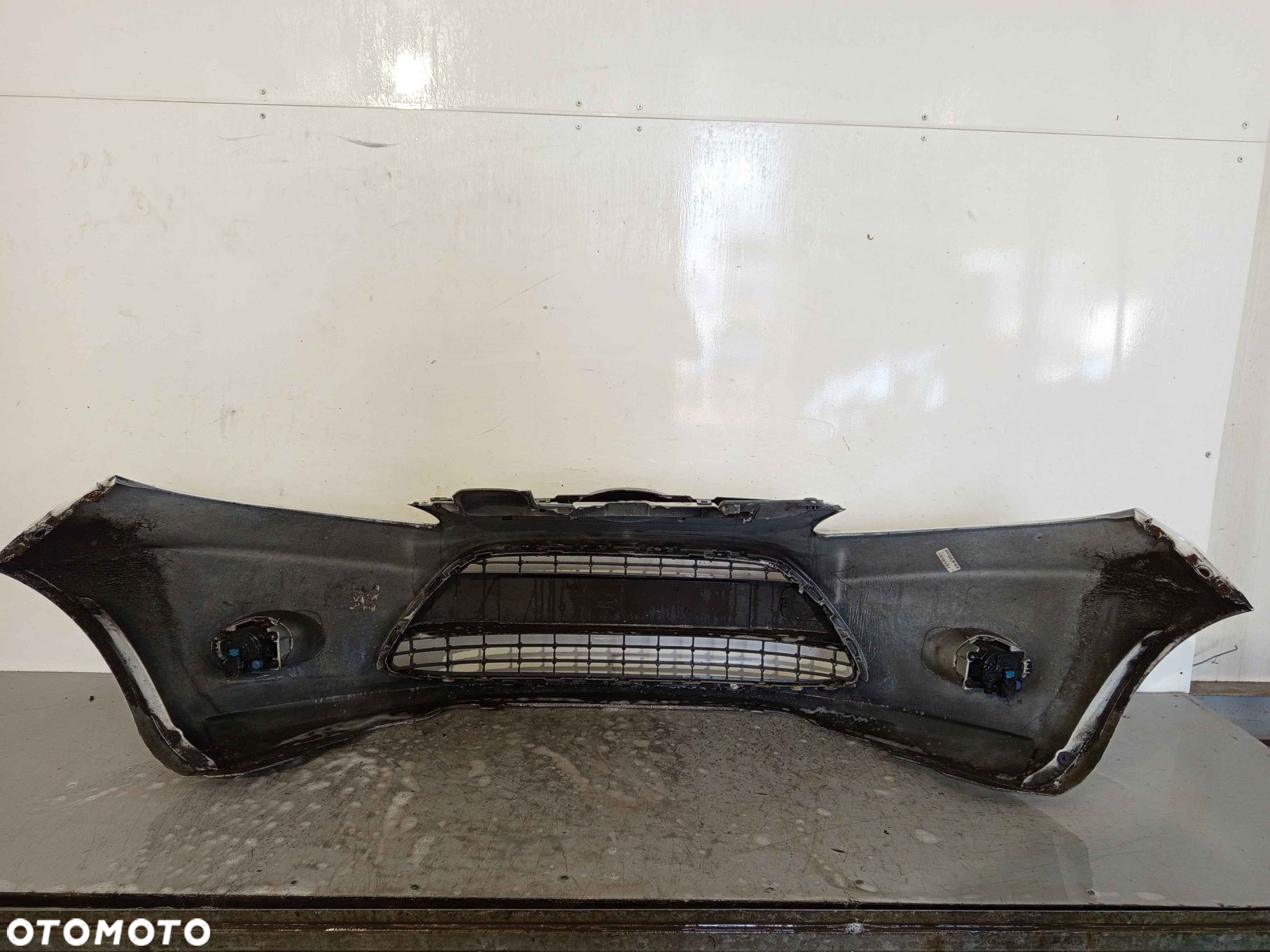 ^ ZDERZAK PRZÓD PRZEDNI FORD FIESTA MK.7 7 VII H9 BIAŁY HALOGENY - 5