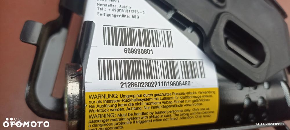 MERCEDES W212 PODUSZKA AIRBAG LEWEGO FOTELA KIEROWCY DOLNA - 5