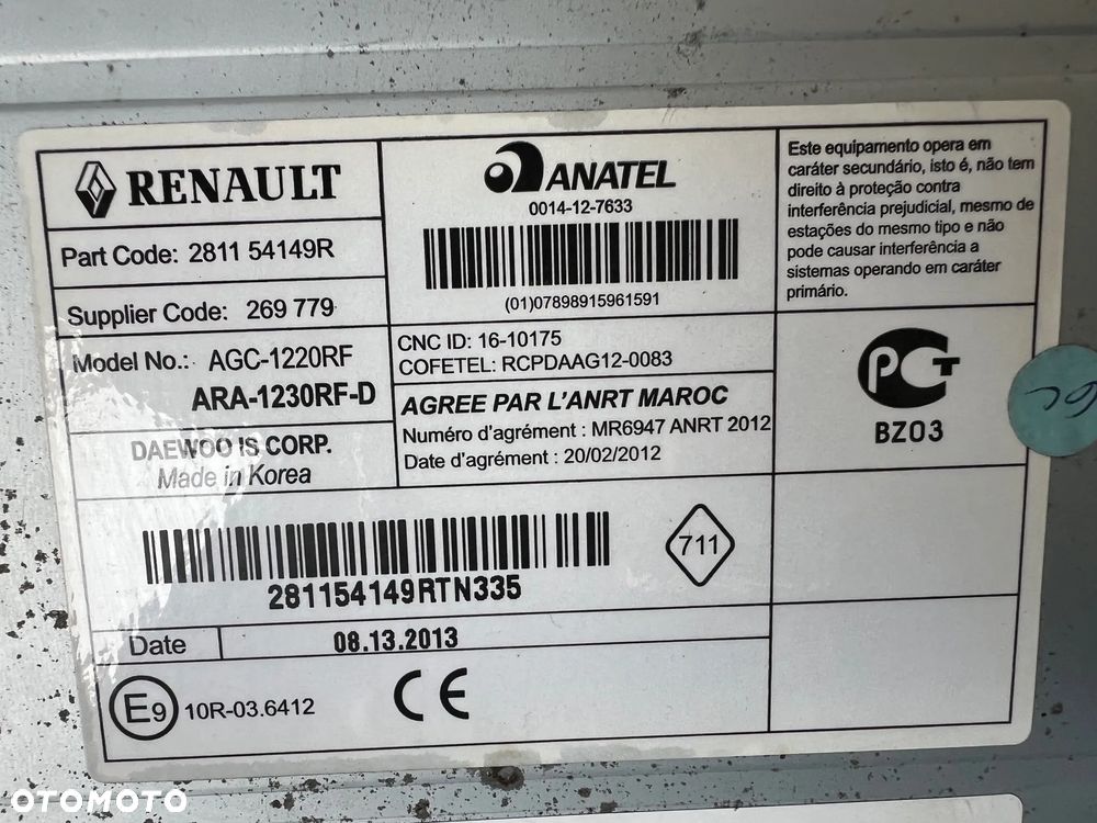 RADIO MP3 RENAULT CLIO IV TWINGO 281154149R - 4