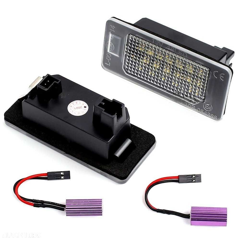 Set 2 Lampi Numar LED Canbus compatibile cu VW, AUDI, SKODA, Seat - 8