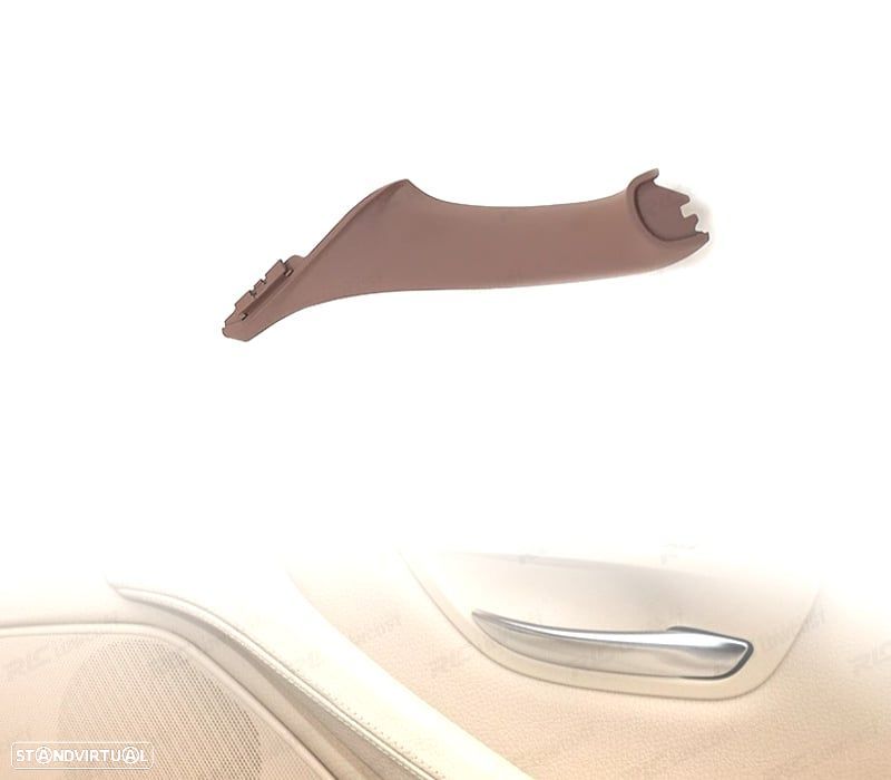 PUXADOR DE PAINEL DE PORTA ESQUERDO PARA BMW SERIE 5 F10 F11 F18 CASTANHO - 1