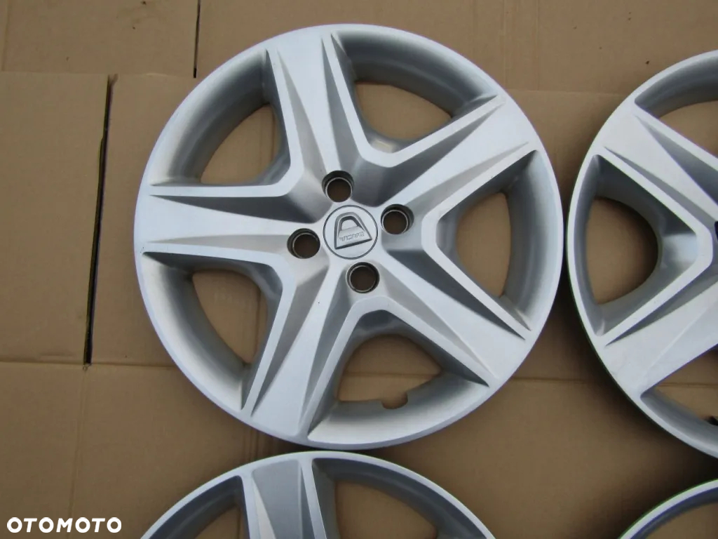 4x Kołpaki Strukturalne 16 Dacia Logan Lodgy Sandero Stepway 4x100 - 8