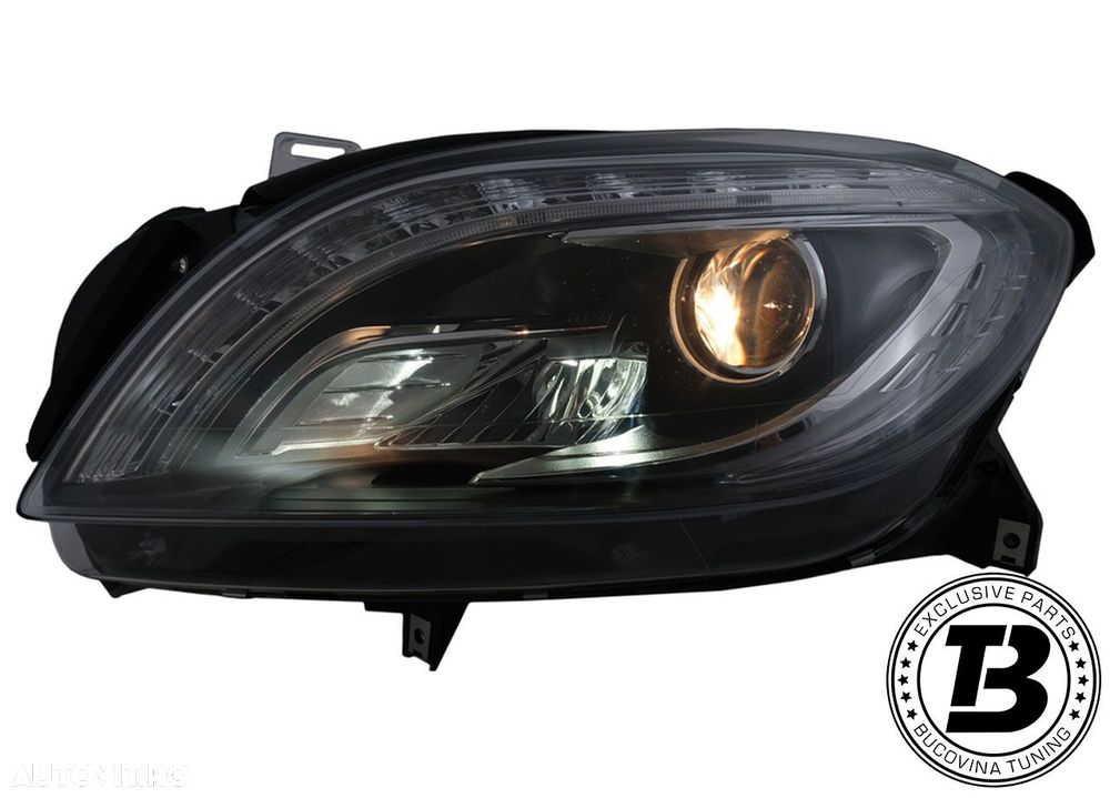 Faruri LED compatibile cu Mercedes ML W166 Black Design - 2