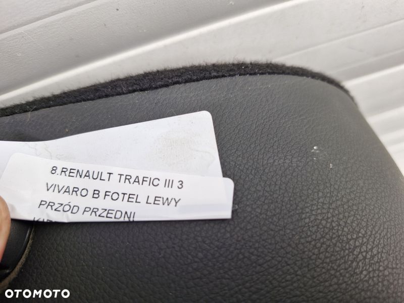 RENAULT TRAFIC 3 III VIVARO B FOTEL LEWY PRZÓD PRZEDNI KIEROWCY EU - 4