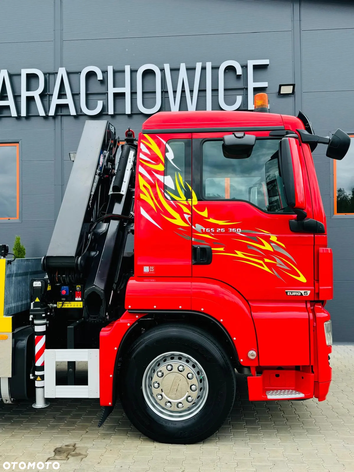 MAN MAN MAN TGS TGX 26.360 E5 laweta uniwersalna 10,2m + Dźwig HDS HMF 1420 K2 / do przewozu kontenerów / pomoc drogowa / platforma / energetyka/ kran krane dzwig hds żuraw - 30