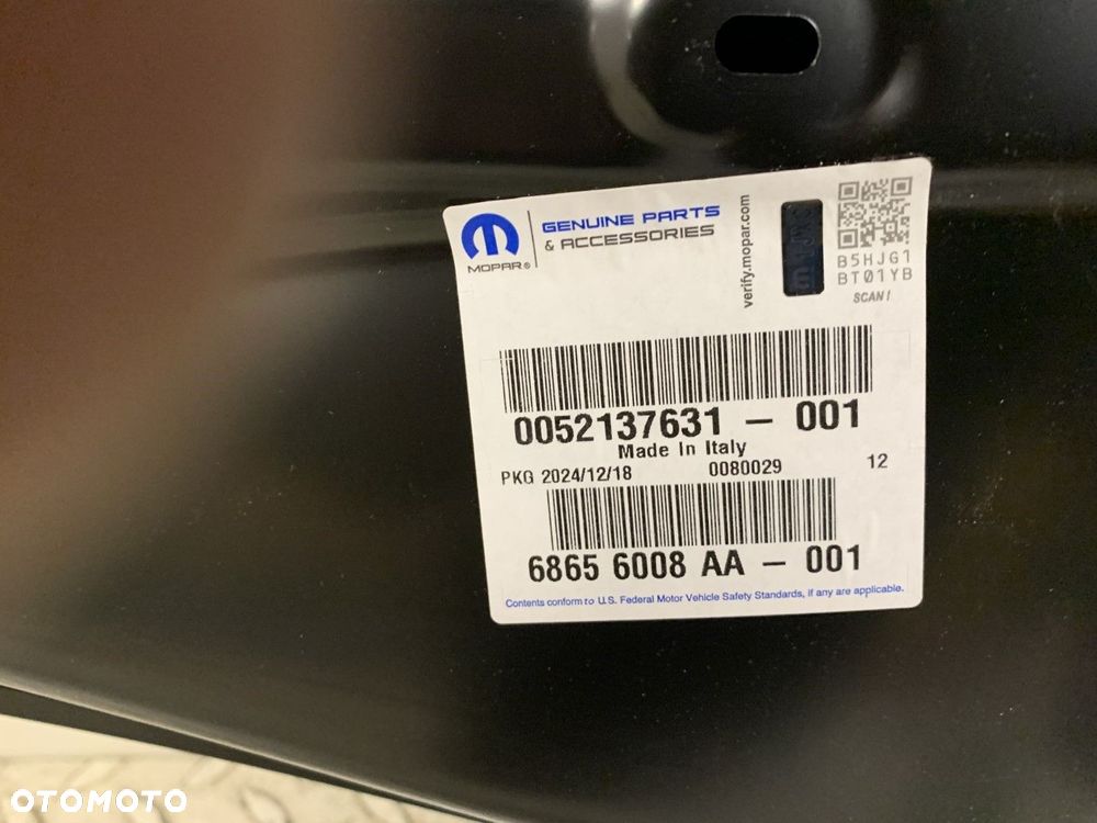 NOWA ORYGINALNA MASKA POKRYWA SILNIKA FIAT 500E 20-26 52137631 68656008AA - 9