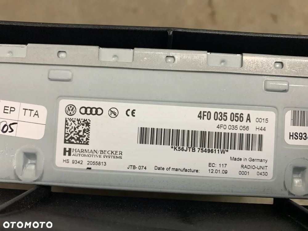 moduł sterownik tuner radio 4F0035056A A6 C6 FL Lift 2.7 TDI - 3