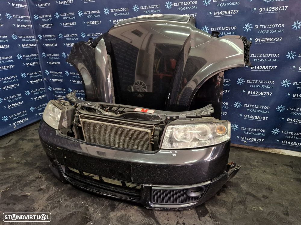 Frente completa usada AUDI A4 B6 3.0 V6 S-LINE capot parachoques guardalamas oticas radiadores - 3