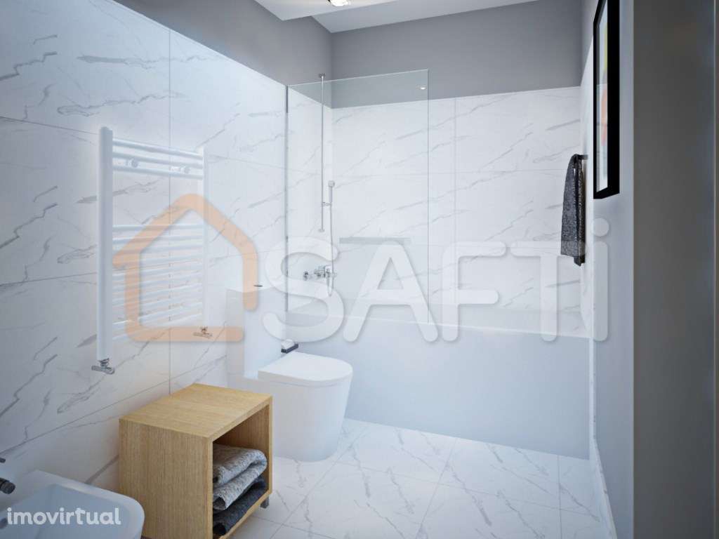 Fantástico Apartamento T3 com Exelentes Áreas e Preço Promocional n... - Grande imagem: 5/6