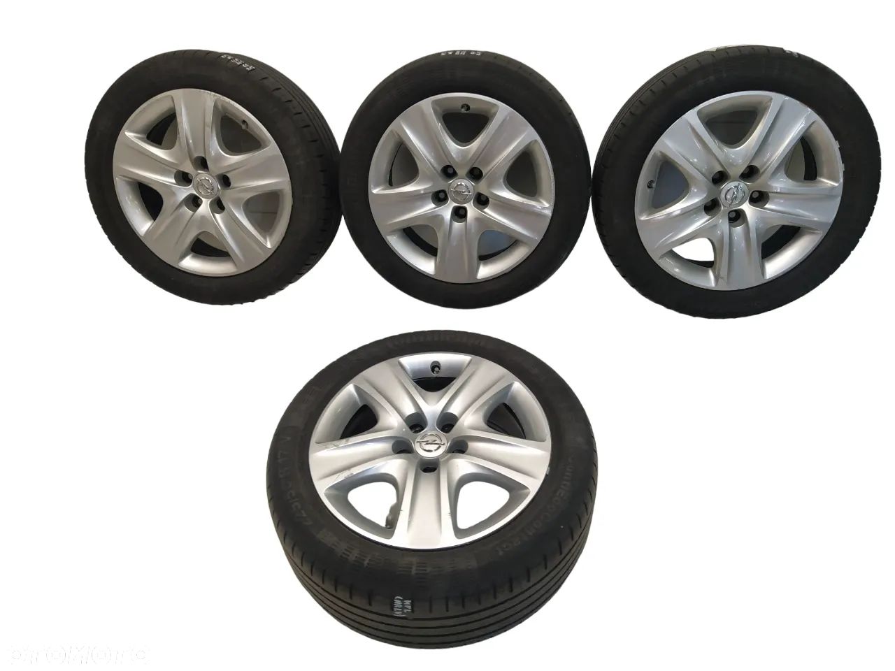 OPEL ASTRA J INSIGNIA 7X17 FELGI STALOWE R17 5X115 ET44 OPONY CONTINENTAL 225/50 KOŁA KOŁPAKI KOMPLET ORYGINAŁ - 1