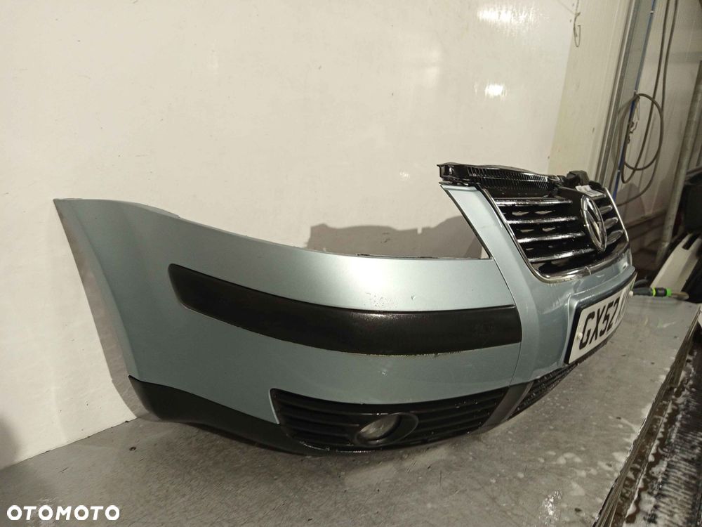 + ZDERZAK PRZÓD PRZEDNI VW VOLKSWAGEN PASSAT B5 LIFT FL LB5S BŁĘKITNY HALOGENY - 3
