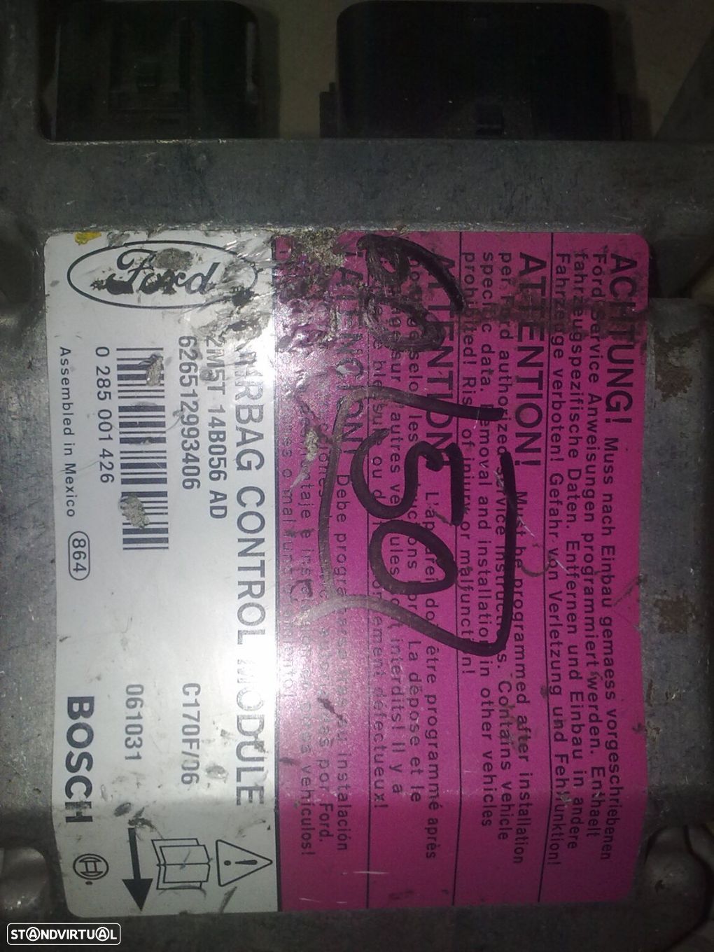 Modulo Airbag 2M5T14B056AD 0285001426 FORD FOCUS - 1