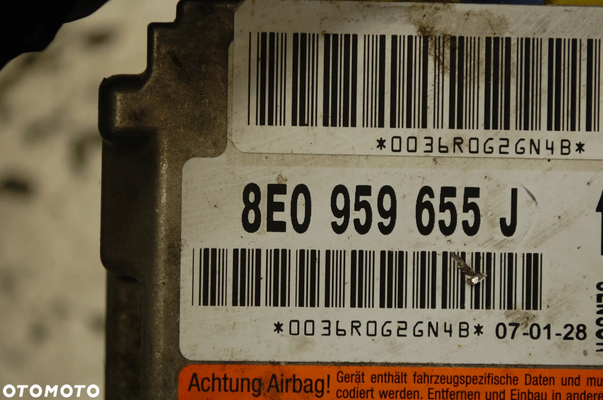 MODUŁ SENSOR AIR BAG PODUSZEK 8E0959655J AUDI A4 B6 B7 - 3