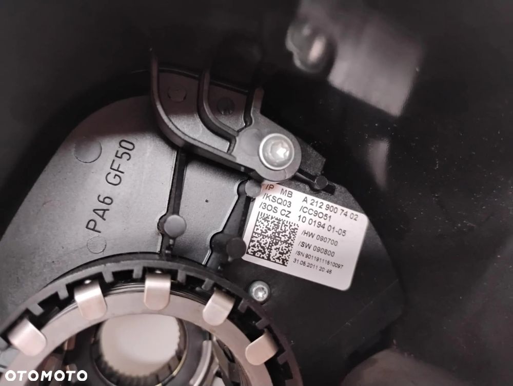 PRZEŁĄCZNIK ZESPOLONY MANETKA PAJĄK TAŚMA AIRBAG ZWIJAK MERCEDES W212 A2129007402 KOMBI - 7