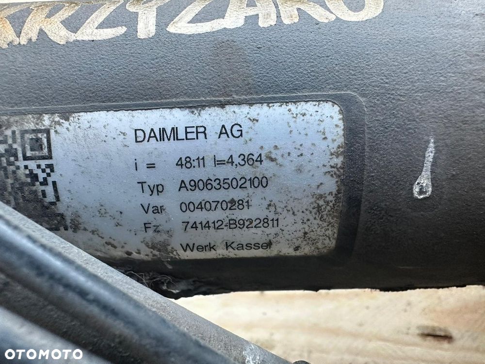 most tylny dyfer tył mercedes sprinter w906 vw crafter 2e 48:11 48/11 48 11 a9063502100 - 6