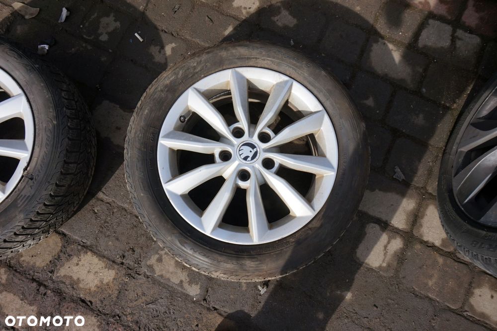 KOŁA FELGI ALUFELGI OCTAVIA III 5E3 16 5X112 ET46 6.5J 5E0601025B  16 5X112 ET46 6.5J SKODA 2012-2016 - 4
