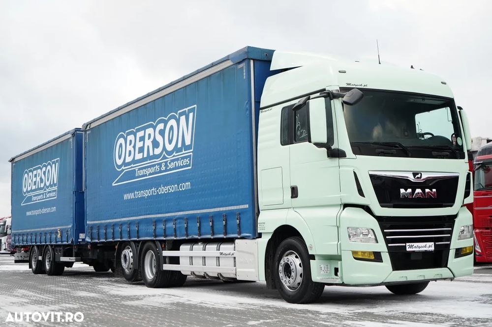 MAN TGX 26.460 / REMORCA TANDEM / 120 M3 / I-PARK COOL / PUNTE RIDICATĂ / PUNTE DIRECȚIE / + REMORCA FRUEHAUF / PUNTE SAF - 6