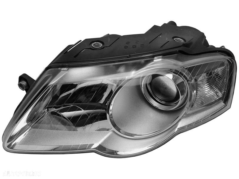 Far VW Passat (B6), 01.2005-07.2010, stanga/dreapta, Tip=Hella; tip bec H7+H7+W5W; electric; cu motor, DEPO - 1