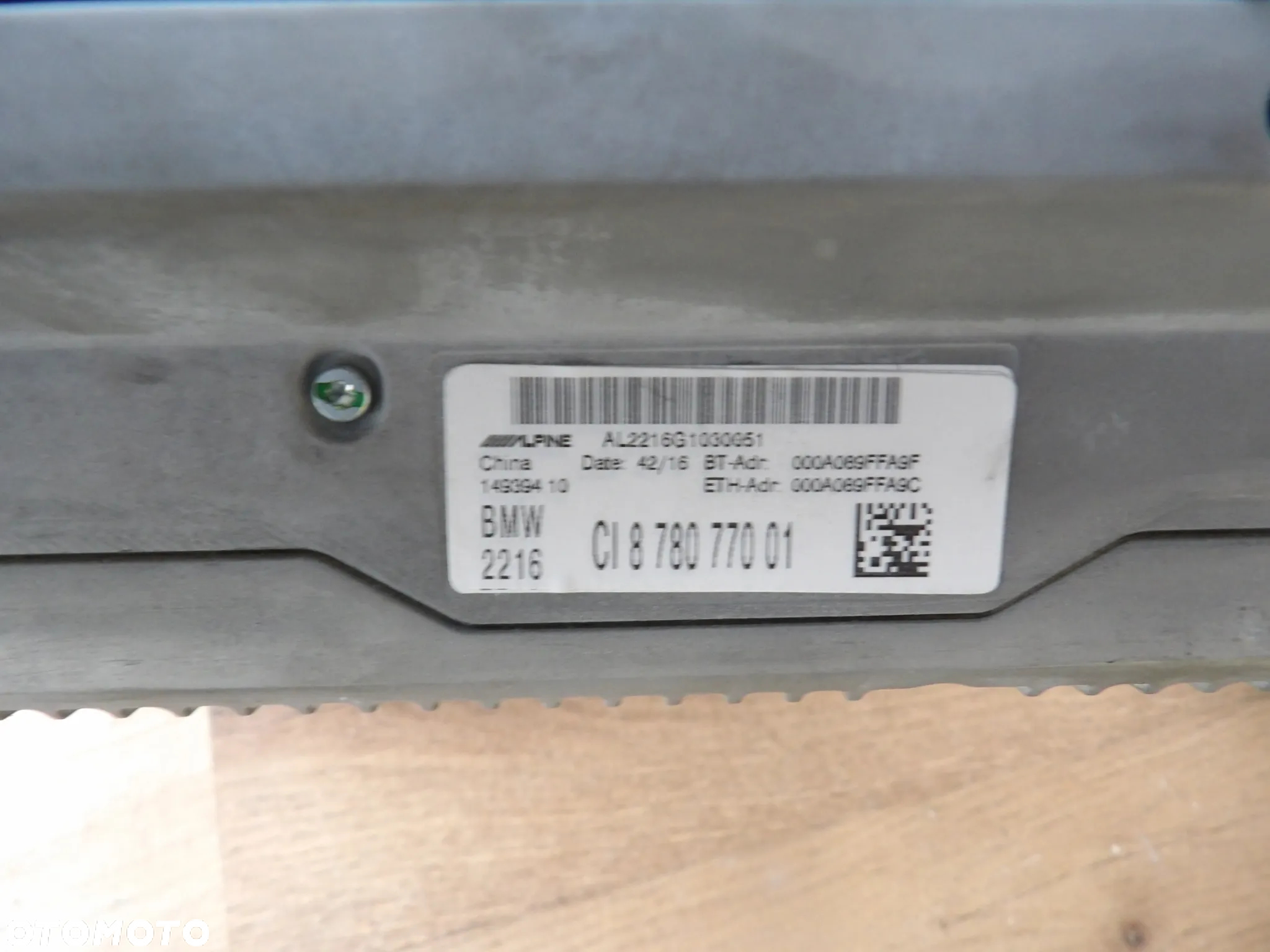 BMW - F30,F31,F32,F82 - KOMPLETNA NAWIGACJA NBT EVO - MONITOR 8,8" , STACJA , KONTROLER - 6822626  8780770  9320289 - 6