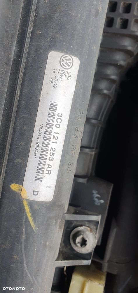 Pas przedni wzmocnienie chłodnica chłodnice wentylatory VW Passat B6 2.0 TDI 3C0121253AB 3C0145805AD 1K0121207BC 1K0121205AD - 8