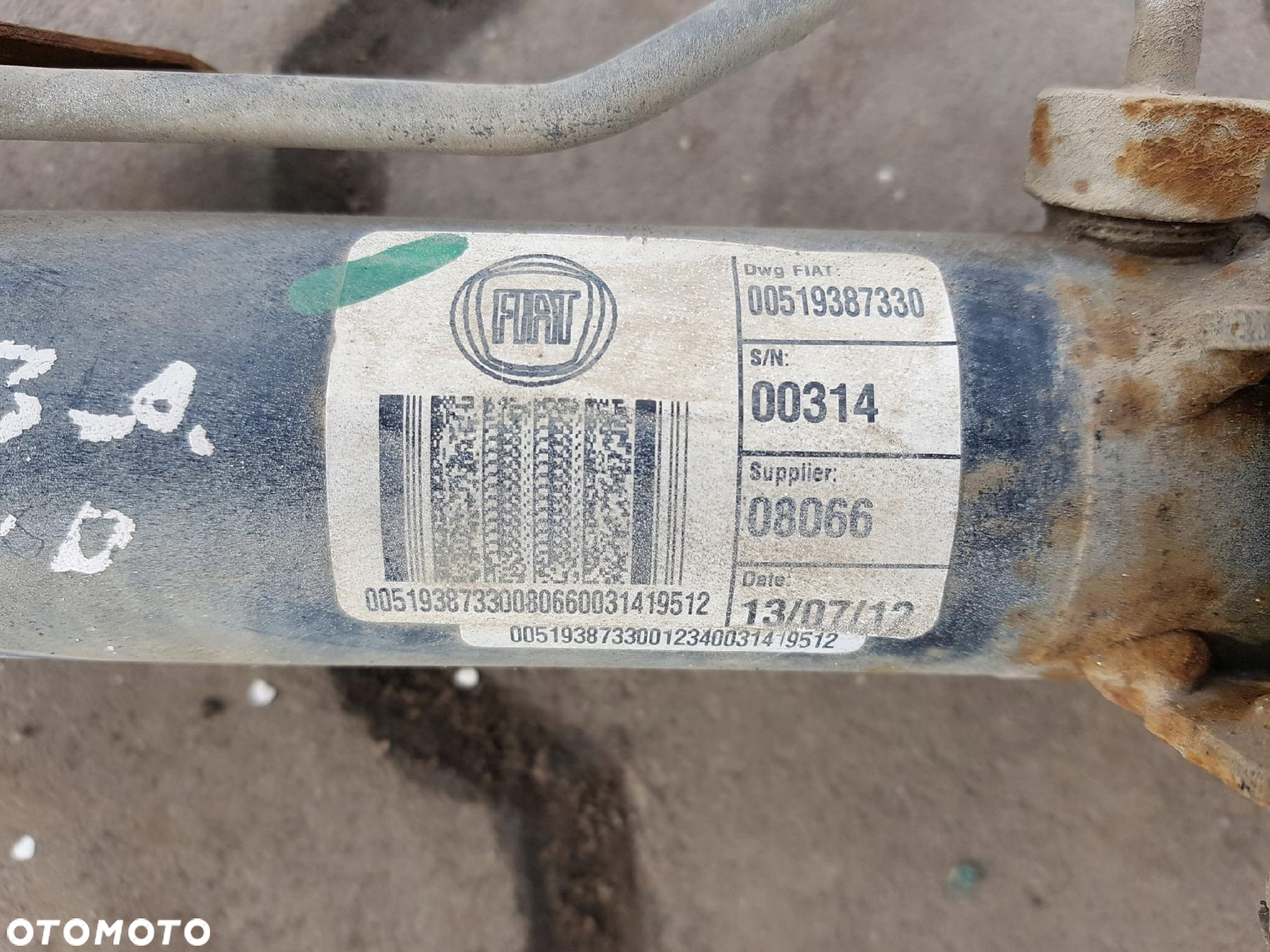 FIAT DOBLO II 2 10-14r MAGLOWNICA PRZEKŁADNIA KIEROWNICZA 00519387330 - 5