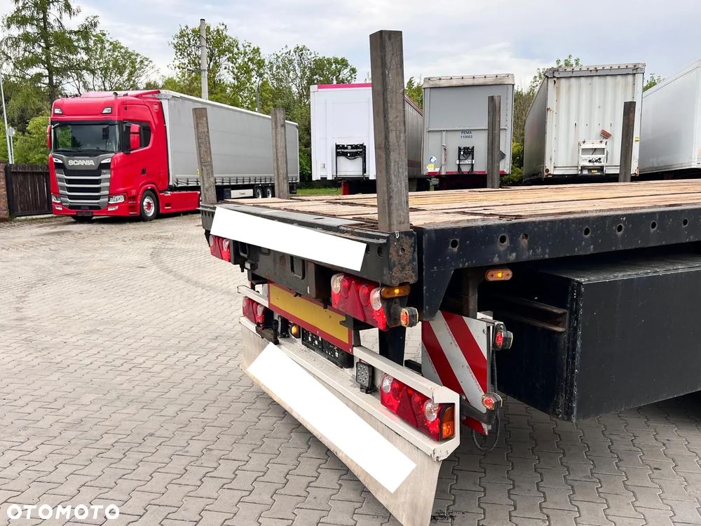 Schwarzmuller Schwarzmuller platforma z Niemiec poszerzana rozciągana z kłonicami, słupkami oś skrętna oś podnoszona idealna - 12