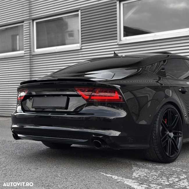 Eleron M4 Lip Codita Portbagaj Audi A7 C7 S7 (2010-2018), Negru Lucios - 3