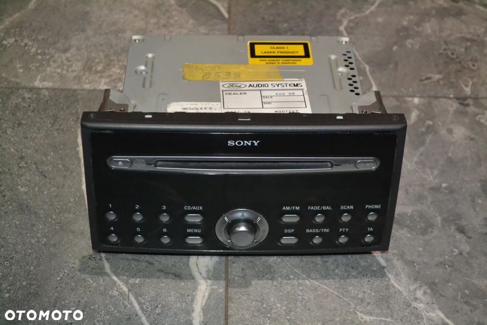FORD FOCUS C-MAX MK1 RADIO SAMOCHODOWE FABRYCZNE SONY 3M5T-18C815-EF KOD - 1