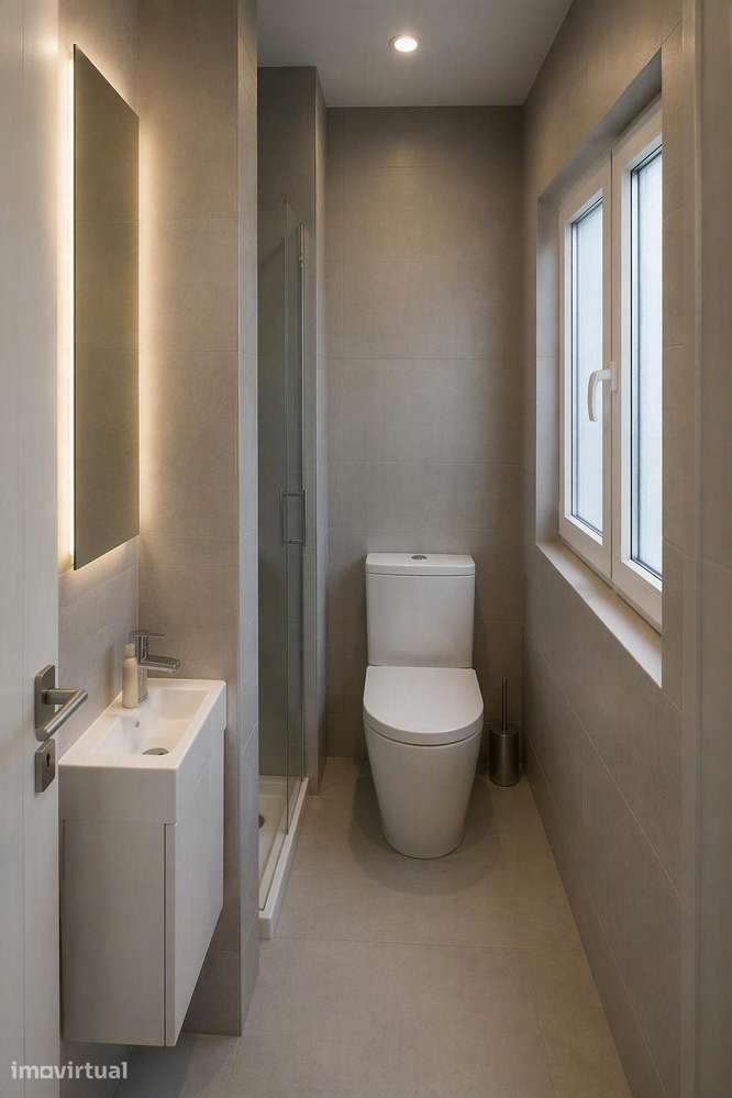 Quarto com cama individual com ar condicionado e casa de banho privada - Grande imagem: 5/10