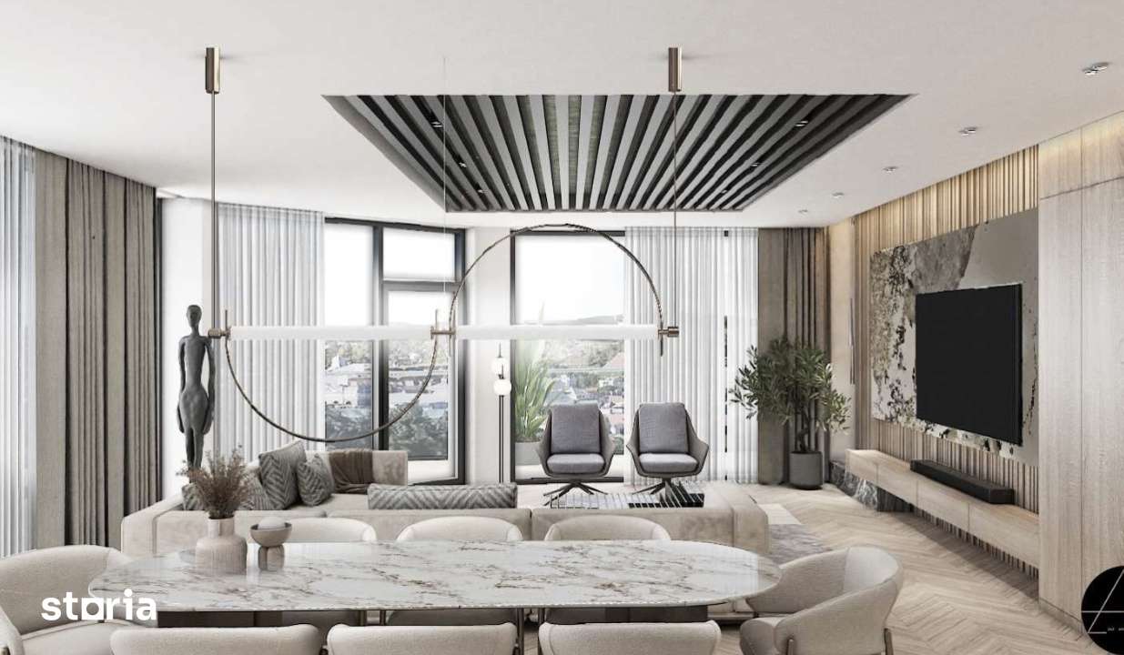 Penthouse, 134mp, terasa panoramica de 125mp cu jacuzzi, zona Central — fotografia 1