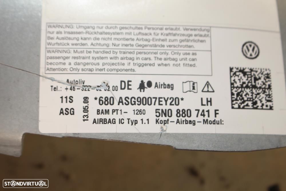 Airbags De Cortina Volkswagen Tiguan (5N_)  5N0880741f / 5N0880742f - 6