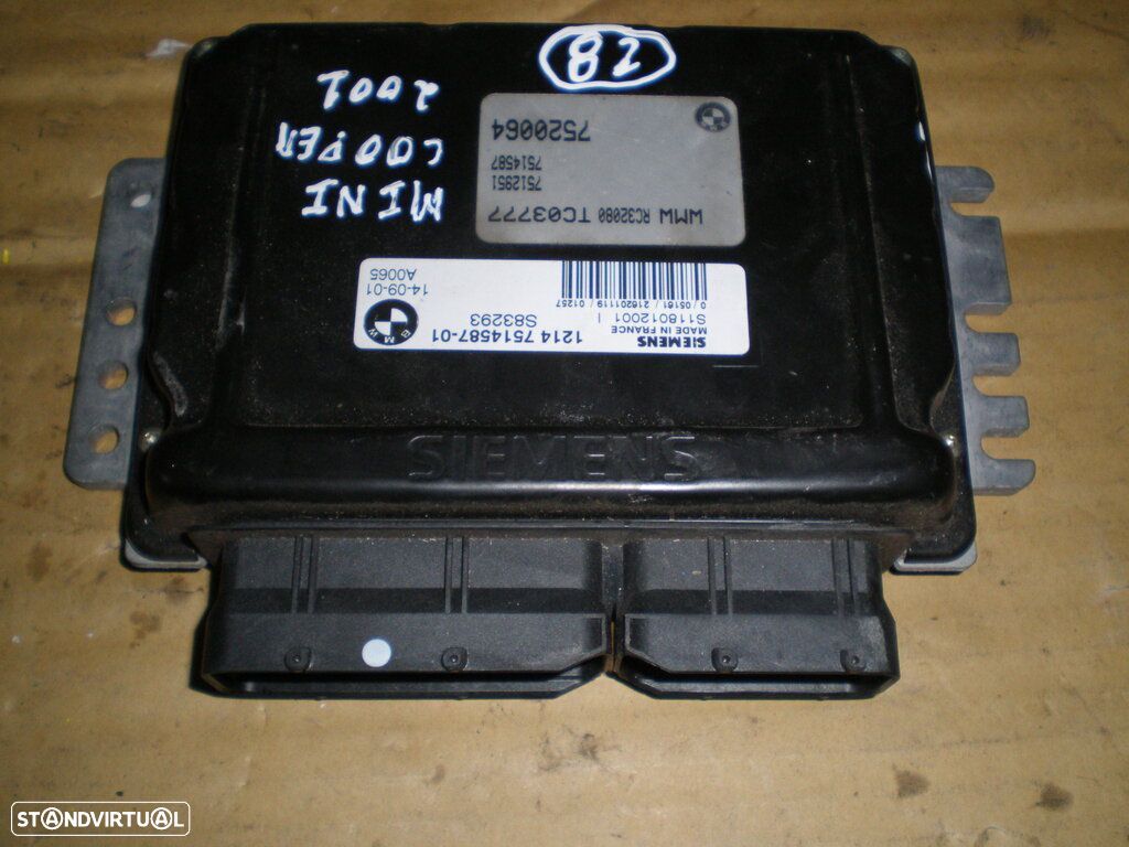 Centralina 12147514587 7520064 MINI COOPER 2001 1,6 16V SIEMENS - 1