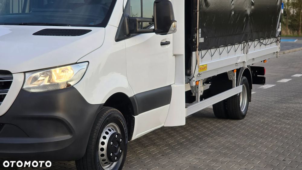Mercedes-Benz SPRINTER 519 CDI 907❗❗3.0 190 KM V6 / MANUAL / PLANDEKA 10 PALET / PODNOSZONY DACH / BLIŹNIAKI / ZABUDOWA JEGGER / PODUSZKI PNEUMATYCZNE / SYPIALKA / SALON POLSKA ❗❗ - 12
