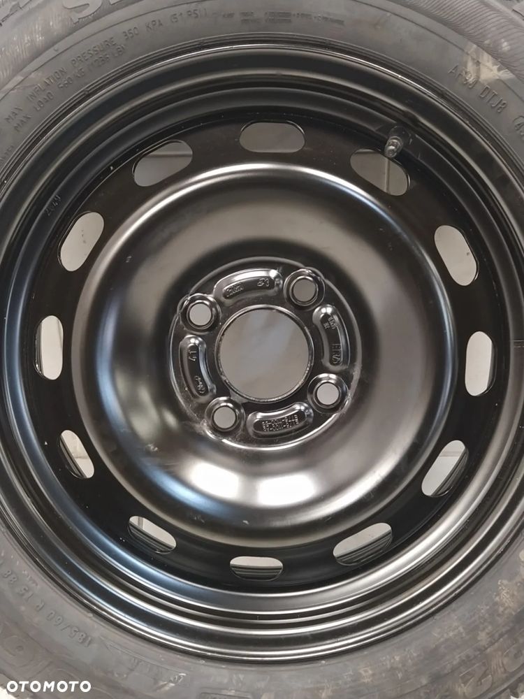 FORD 6Jx15 ORYGINALNA FELGA STALOWA R15 ET37.5 4X108 OPONA SEMPERIT 185/60 KOŁO ZIMA BIEŻNIK ok 8.10mm - 4