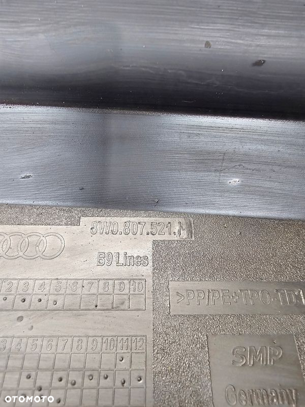 DOKŁADKA ZDERZAKA TYŁ AUDI A4 B9 8W0807521M - 8