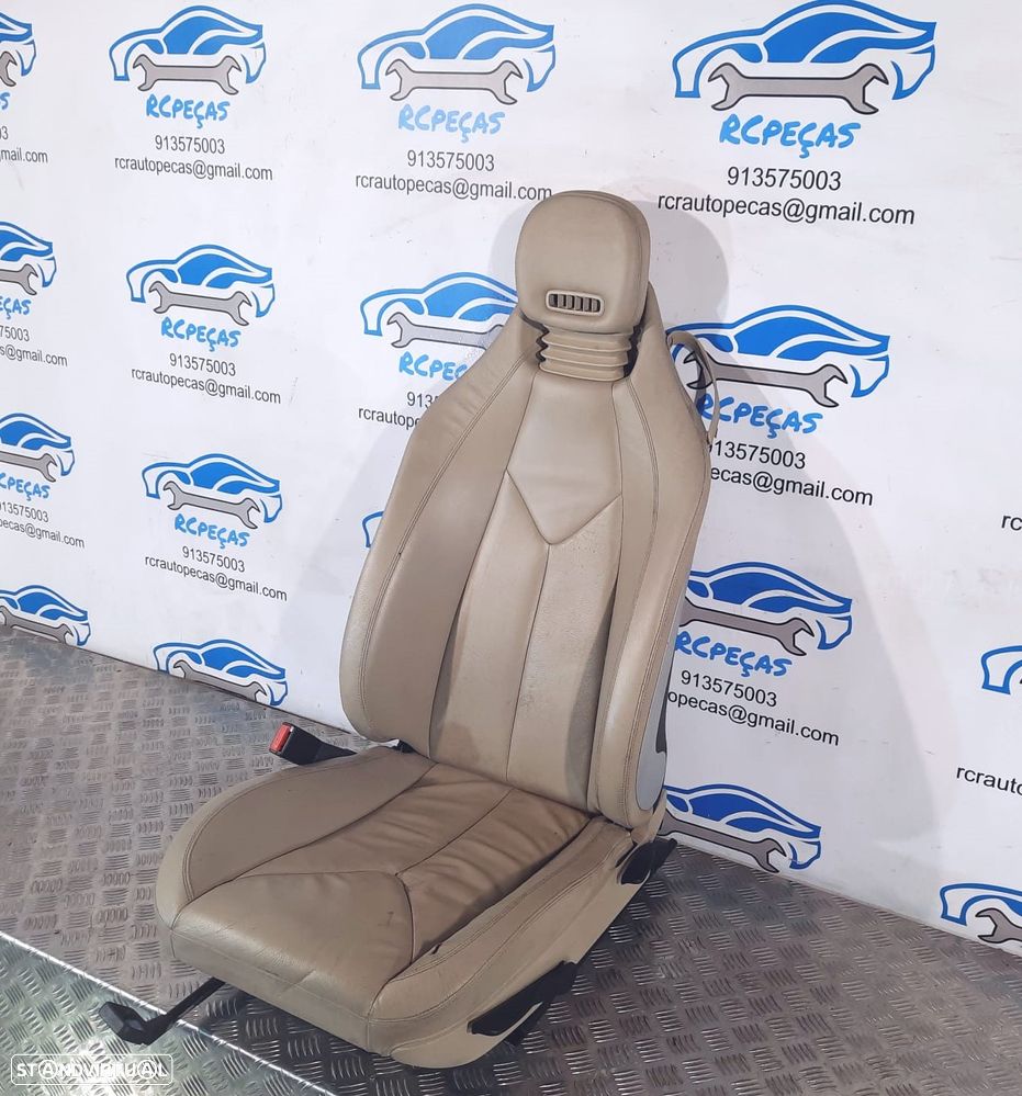 BANCOS PELE BEGE MERCEDES BENZ CLASS SLK R171 AMG - 14