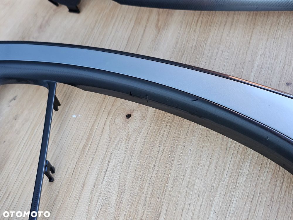 DEKORY DRZWI LISTWY RĄCZKI LEWY PRAWY PRZÓD OPEL ASTRA J SREBRO CARBON - 8