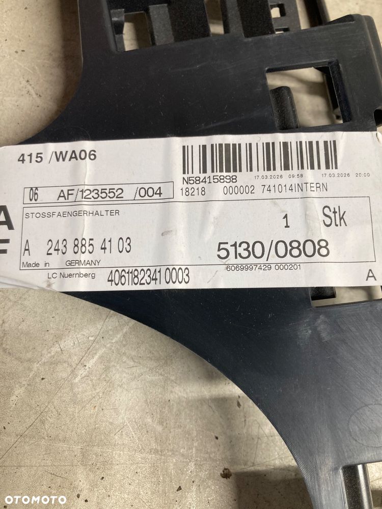 MERCEDES EQA 243 MOCOWANIE ŚLIZG ZDERZAKA ZDERZAK LEWY TYŁ A2438854103 - 2