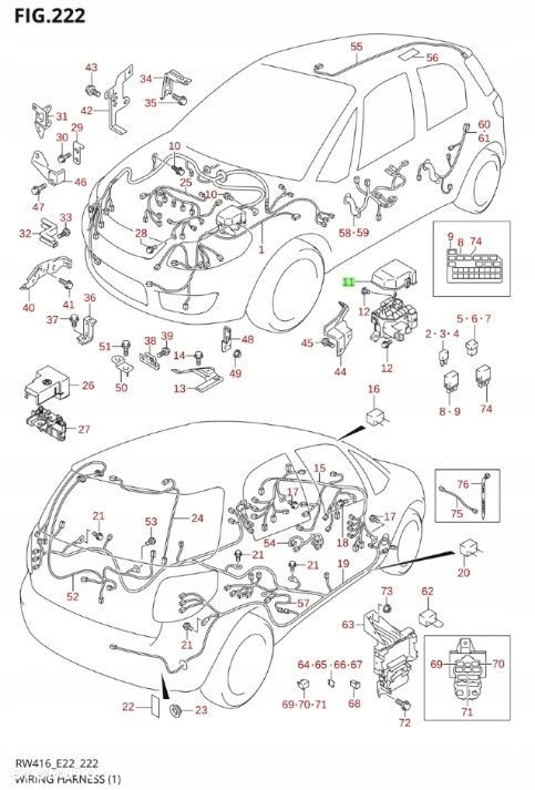 SUZUKI SX4 2006-2013 POKRYWKA SKRZYNKI BEZP. - 3
