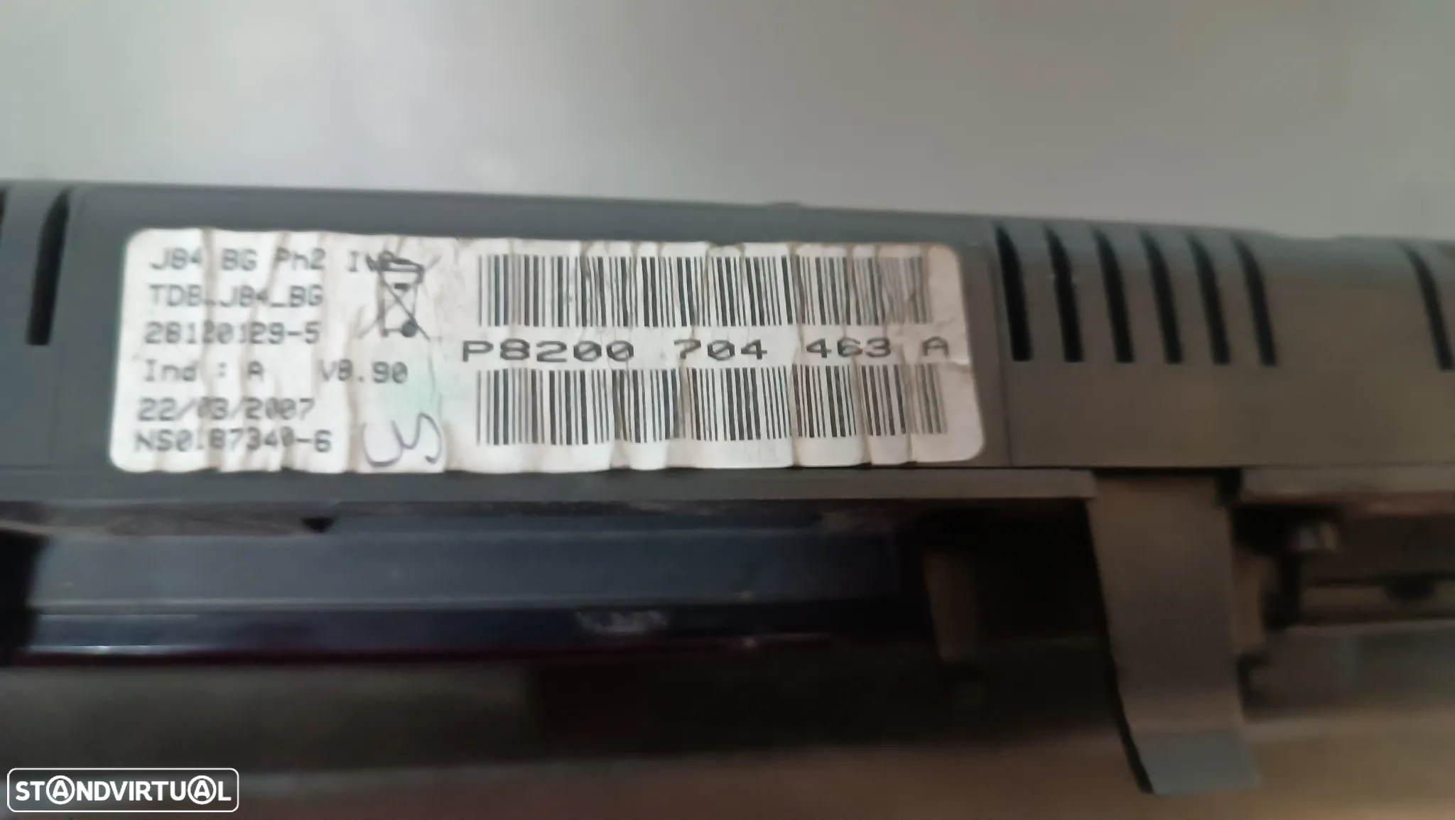 QUADRANTE / PAINEL DE INSTRUMENTOS RENAULT SCENIC II REF P8200704463A 8200704463 - 2