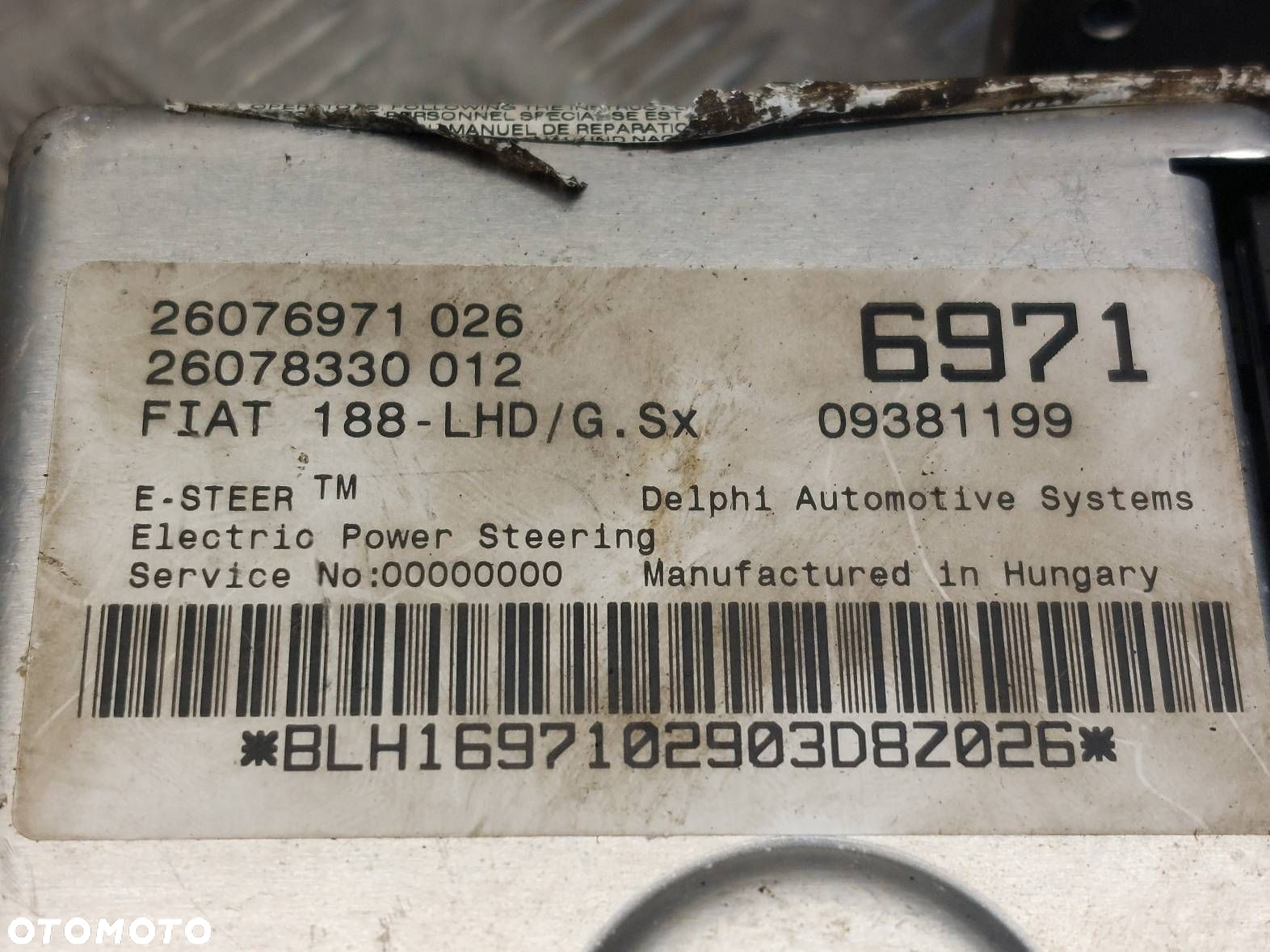 WSPOMAGANIE ELEKTRYCZNE FIAT PUNTO II 1.2 8V 26076971026 - 3
