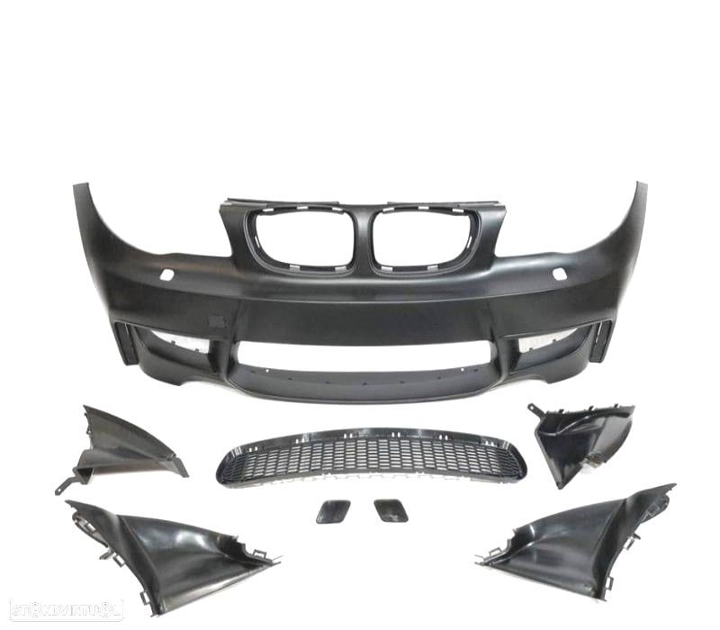 PARA-CHOQUES FRONTAL BMW E81 E87 E82 E88 04-13 LOOK 1M + TUBOS DE AR - 2
