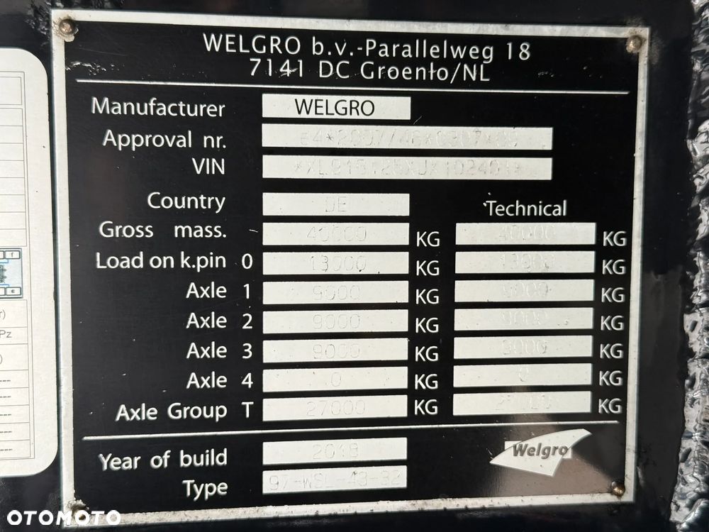 Welgro SAF 3 OSIE 2018 Beczka do paszy Silos Paszowóz - 8