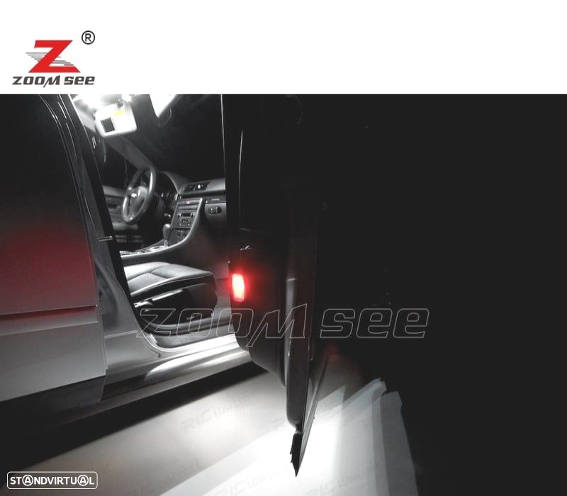 KIT COMPLETO DE 20 LÂMPADAS LED INTERIOR PARA AUDI A4 S4 RS4 B6 B7 2002-2008 - 3