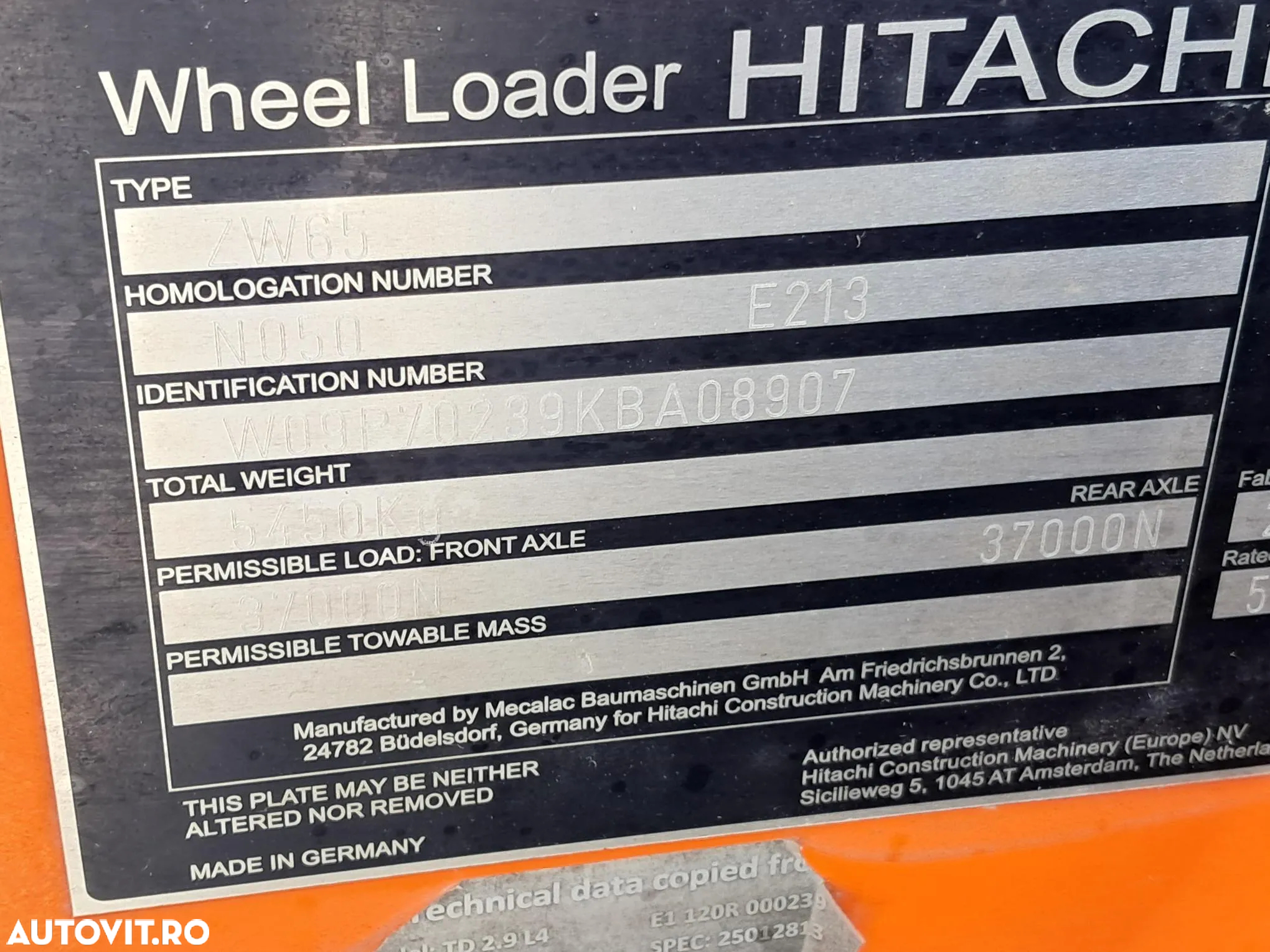 Hitachi ZW65-6 CUPA SI FURCA - 21